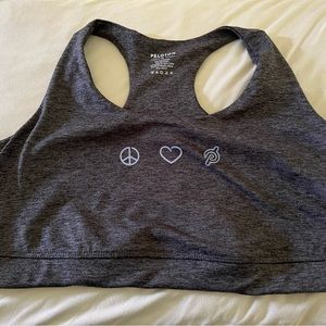 Peloton Heathered Open Back Bra